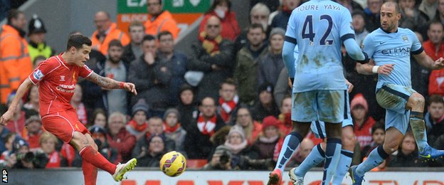 Liverpool midfielder Philippe Coutinho scored a stunner in the final quarter of the game to hand the Reds a win over the champions