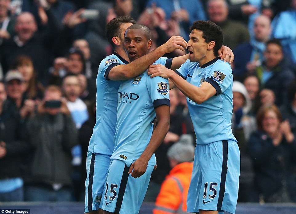 Fernandinho ensured that City clinched all three points as he scored a 90th minute winner past a helpless Brad Guzan